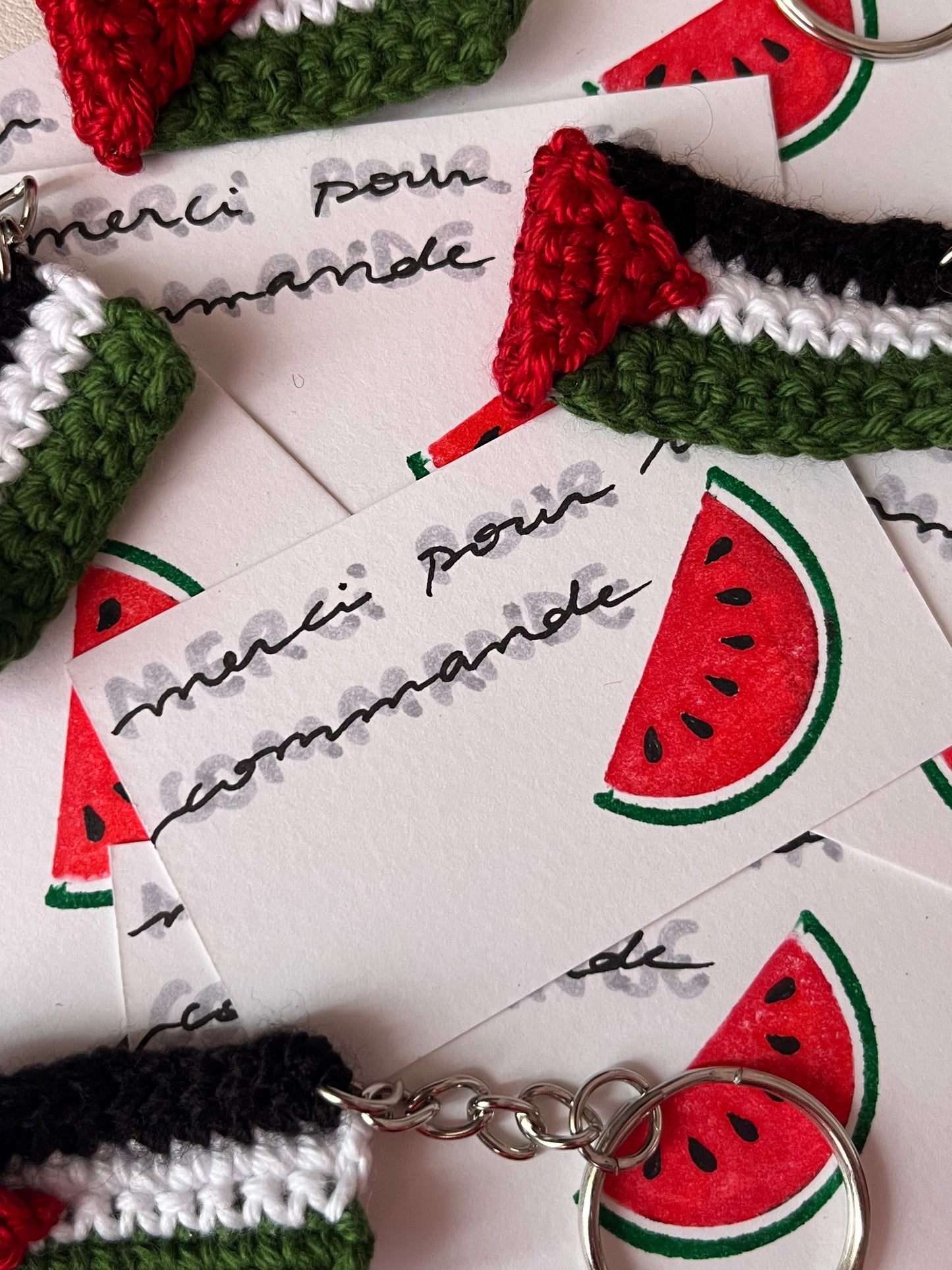 Porte-clé drapeau palestinien